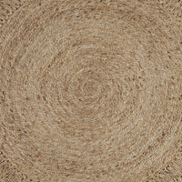 Gray Toned Braided Natural Jute Area Rug