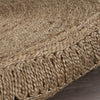 Gray Toned Braided Natural Jute Area Rug