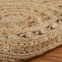 Sunshine Golden Natural Jute Area Rug