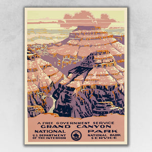 24" X 32" Grand Canyon C1938 Vintage Travel Poster Wall Art