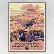 18" X 24" Grand Canyon C1938 Vintage Travel Poster Wall Art