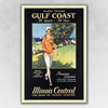 20" x 30" Gulf Coast Golf 1932 Vintage Travel Poster Wall Art