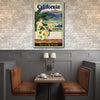 16" x 24" Vintage 1934 California Travel Poster Wall Art