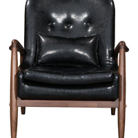 Bully Lounge Chair &amp; Ottoman Black