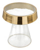 Skya Side Table Clear &amp; Gold