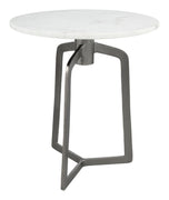 Rand Marble Side Table White &amp; Black