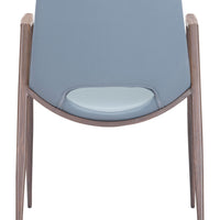 Set of Two Gray Retro Modern Funk Dining Chairs