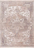 4’ x 6’ Beige Classic Medallion Area Rug