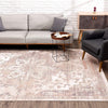 4’ x 6’ Beige Classic Medallion Area Rug