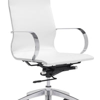 Glider High Back Office Chair White