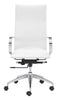 Glider High Back Office Chair White