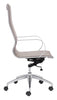 Glider High Back Office Chair Taupe