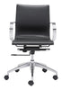 Glider Low Back Office Chair Black