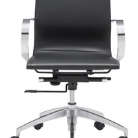 Glider Low Back Office Chair Black