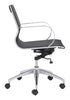 Glider Low Back Office Chair Black