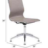 Glider Conference Chair Taupe