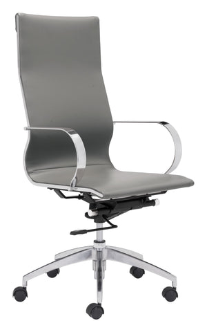 Glider High Back Office Chair Gray