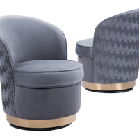 Zelda Accent Chair Gray