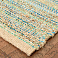 9’ x 12’ Multitoned Braided Jute Area Rug