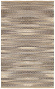 5’ x 8’ Gray and Tan Striated Runner Rug