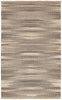 9’ x 12’ Gray and Tan Striated Runner Rug