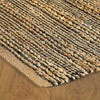 9’ x 12’ Gray and Natural Braided Striped Area Rug