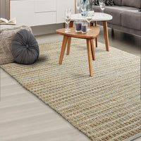 5’ x 8’ Gray Grid Farmhouse Area Rug