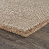 8’ x 10’ Tan and White Braid Border Area Rug