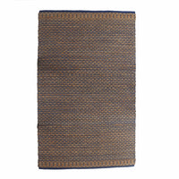 8’ x 10’ Tan and Blue Detailed Lattice Area Rug