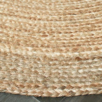 7’ Natural Toned Oval Shaped Area Rug