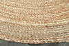 9’ Natural Toned Oval Shaped Area Rug