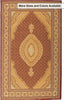 4’ x 6’ Red and Beige Medallion Area Rug