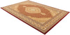 7’ x 9’ Red and Beige Medallion Area Rug