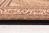 2’ x 4’ Black and Beige Medallion Area Rug