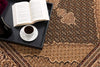 8’ x 11’ Black and Beige Medallion Area Rug