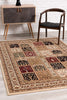 2’ x 4’ Cream Traditional Decorative Area Rug