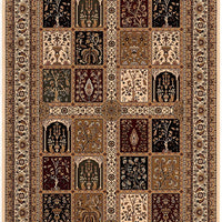 8’ x 11’ Cream Traditional Decorative Area Rug