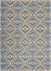 3’ x 5’ Blue Decorative Lattice Area Rug