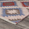 5’ x 7’ Red and Blue Geometric Diamonds Area Rug