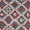 5’ x 7’ Red and Blue Geometric Diamonds Area Rug