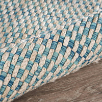 8’ x 10’ Blue and Beige Toned Area Rug