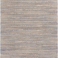 5’ x 8’ Blue and Cream Braided Jute Area Rug