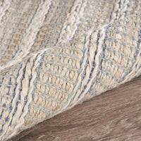 9’ x 12’ Blue and Cream Braided Jute Area Rug