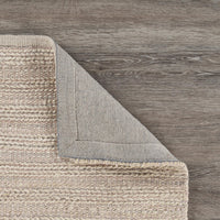 5’ x 8’ Blush Pink Textured Jute Area Rug