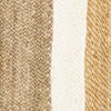 8’ x 10’ Tan and White Multi Bordered Area Rug