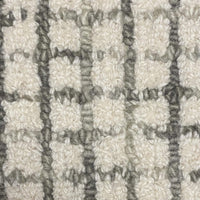 8’ x 10’ Tan and Ivory Grid Area Rug