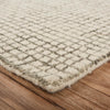 8’ x 10’ Tan and Ivory Grid Area Rug