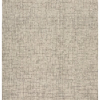 9’ x 12’ Tan and Ivory Grid Area Rug