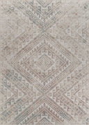 8’ x 9’ Gray Boho Chic Distressed Area Rug