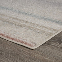 5’ x 7’ Beige Abstract Striped Area Rug